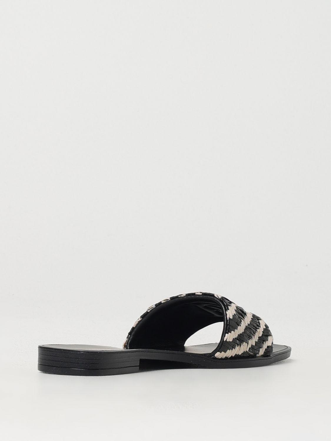 シューズ・サンダルその他 JUST CAVALLI Woman Flat sandals Black 78RA3SZ1ZS785 PL9 JUST CAVALLI: Sneakers woman - Black | Just Cavalli flat