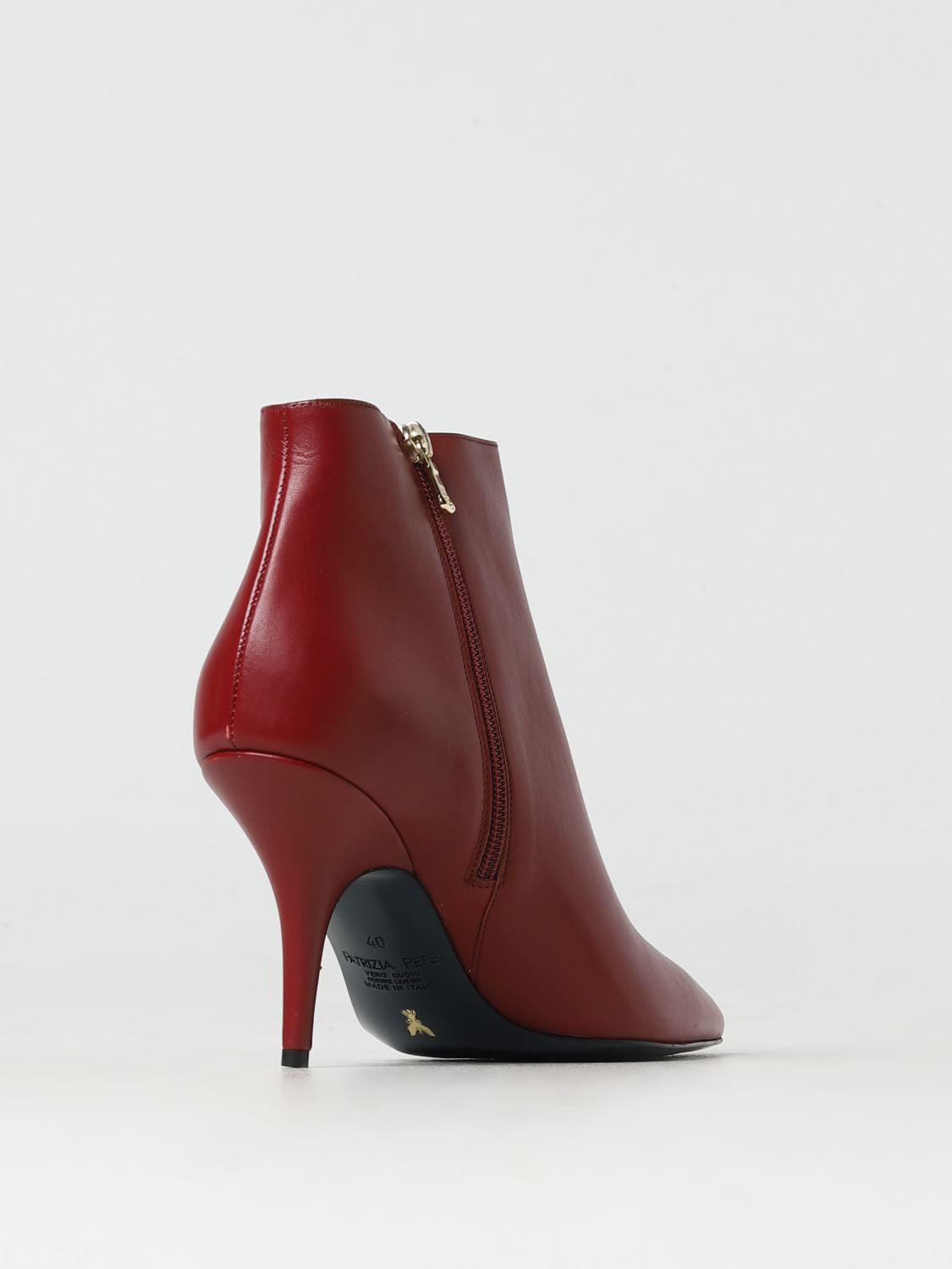 Burgundy flat ankle deals boots