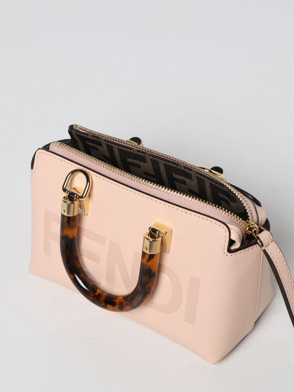 FENDI: By The Way bag in leather - White  Fendi mini bag 8BS067ABVL online  at