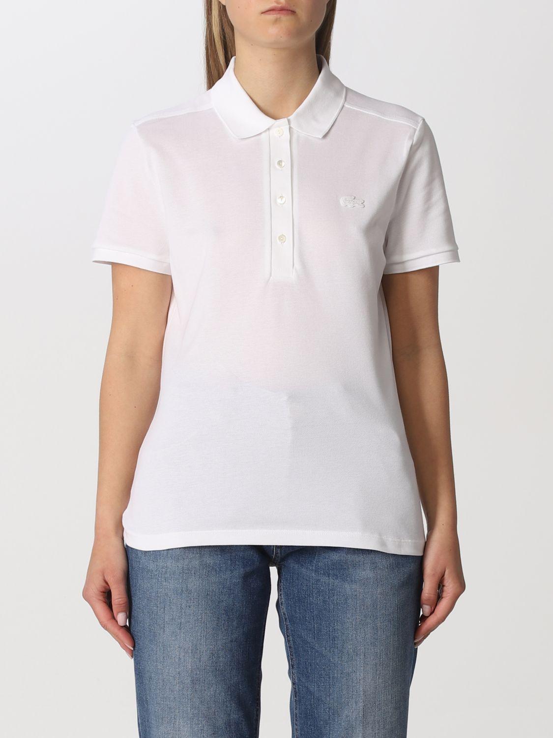 Lacoste Polo Shirt in White | Lyst