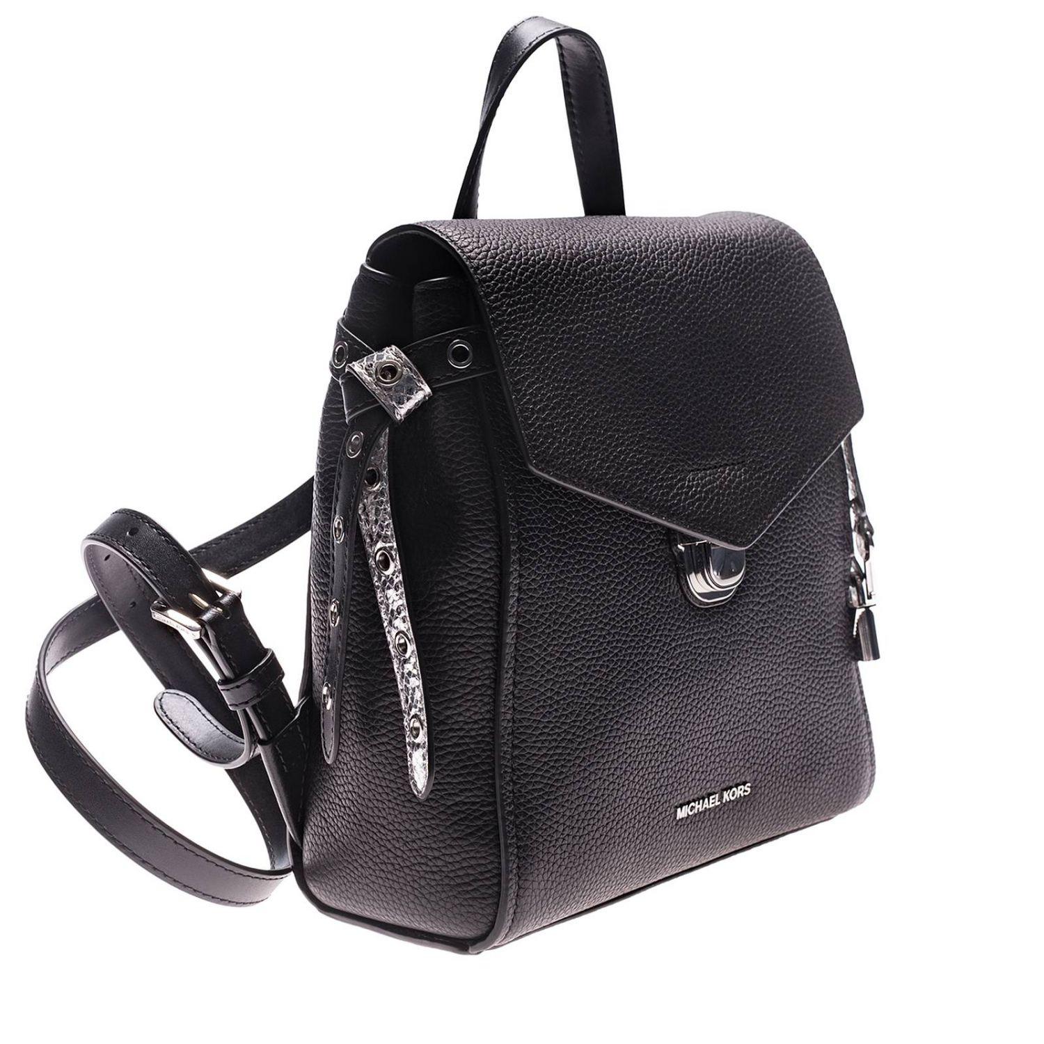 MICHAEL Michael Kors Leather Backpack Shoulder Bag Women in Black - Lyst