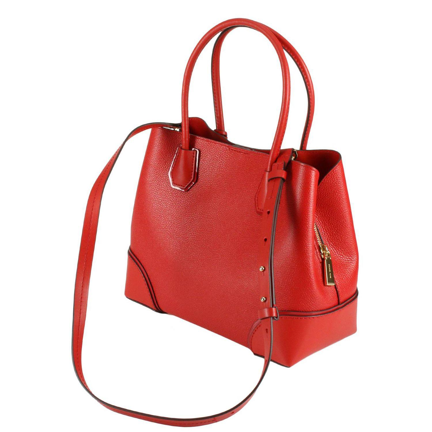 MICHAEL Michael Kors Leather Shoulder Bag Women in Red - Lyst