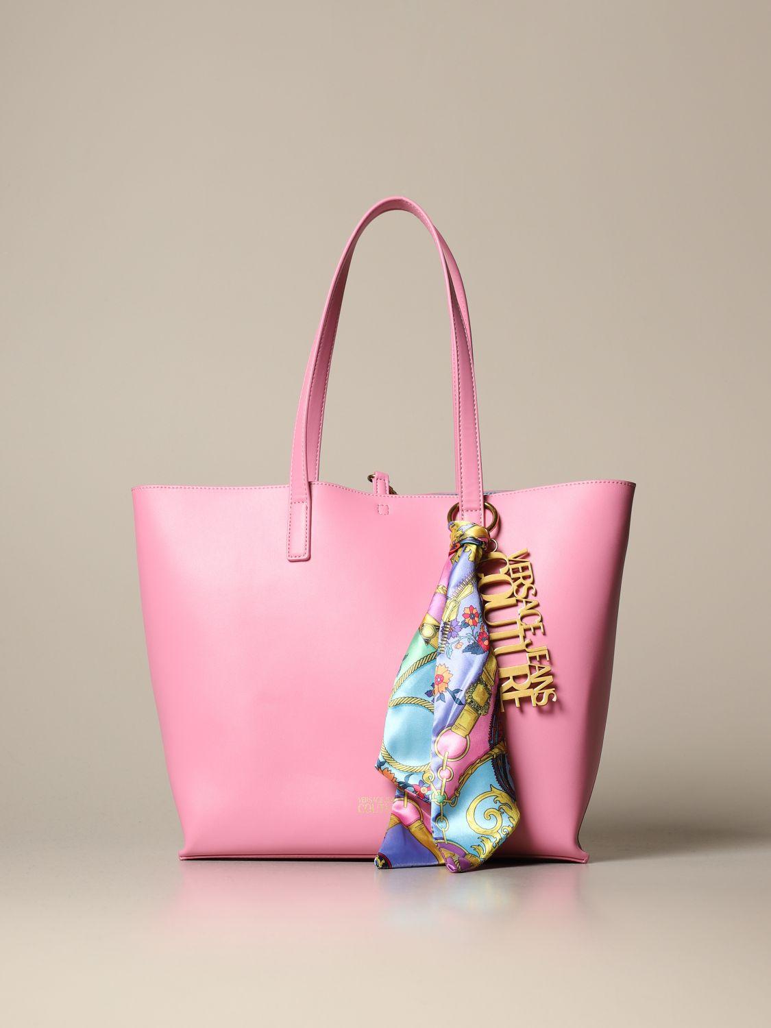 Versace Jeans Couture Tote Bags in Pink | Lyst