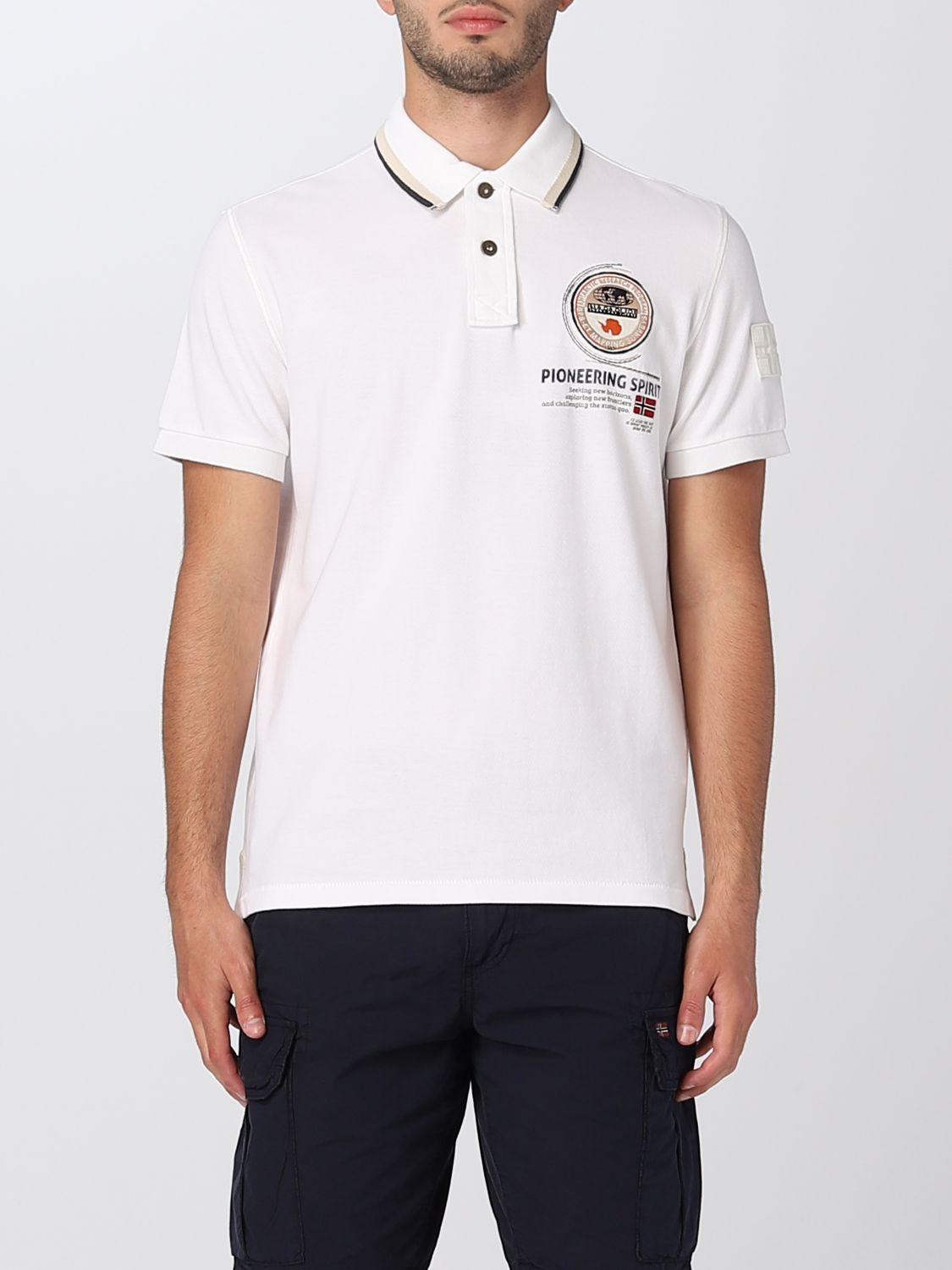 Napapijri Polo Shirt in White for Men | Lyst Canada