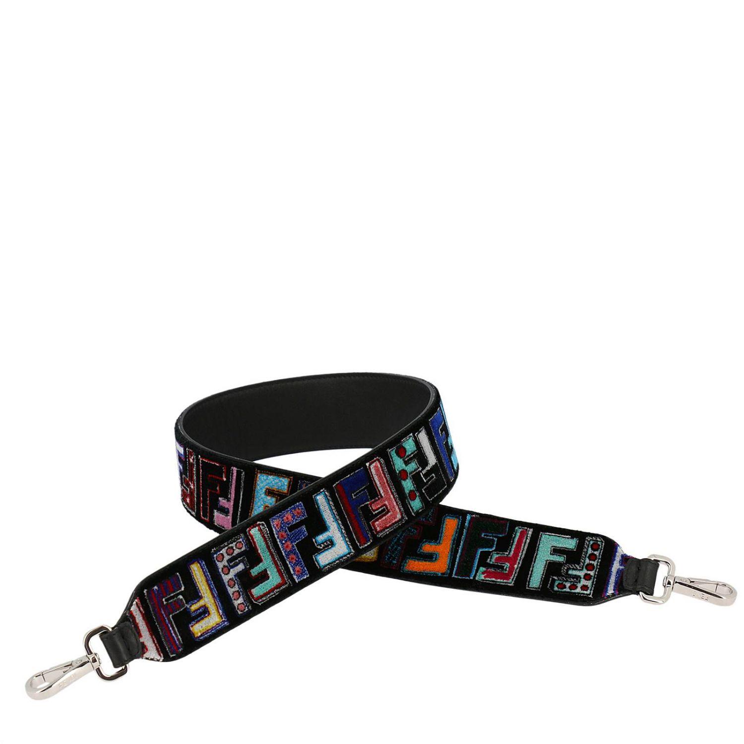 Fendi Leather Women's Shoulder Strap in Black Lyst