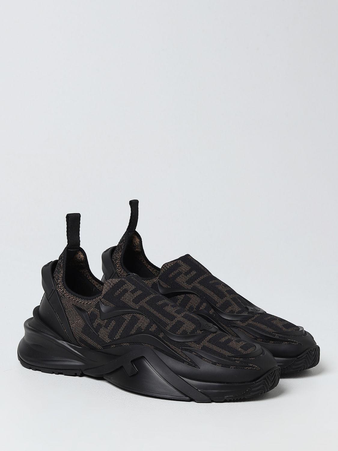 Mens black outlet fendi trainers