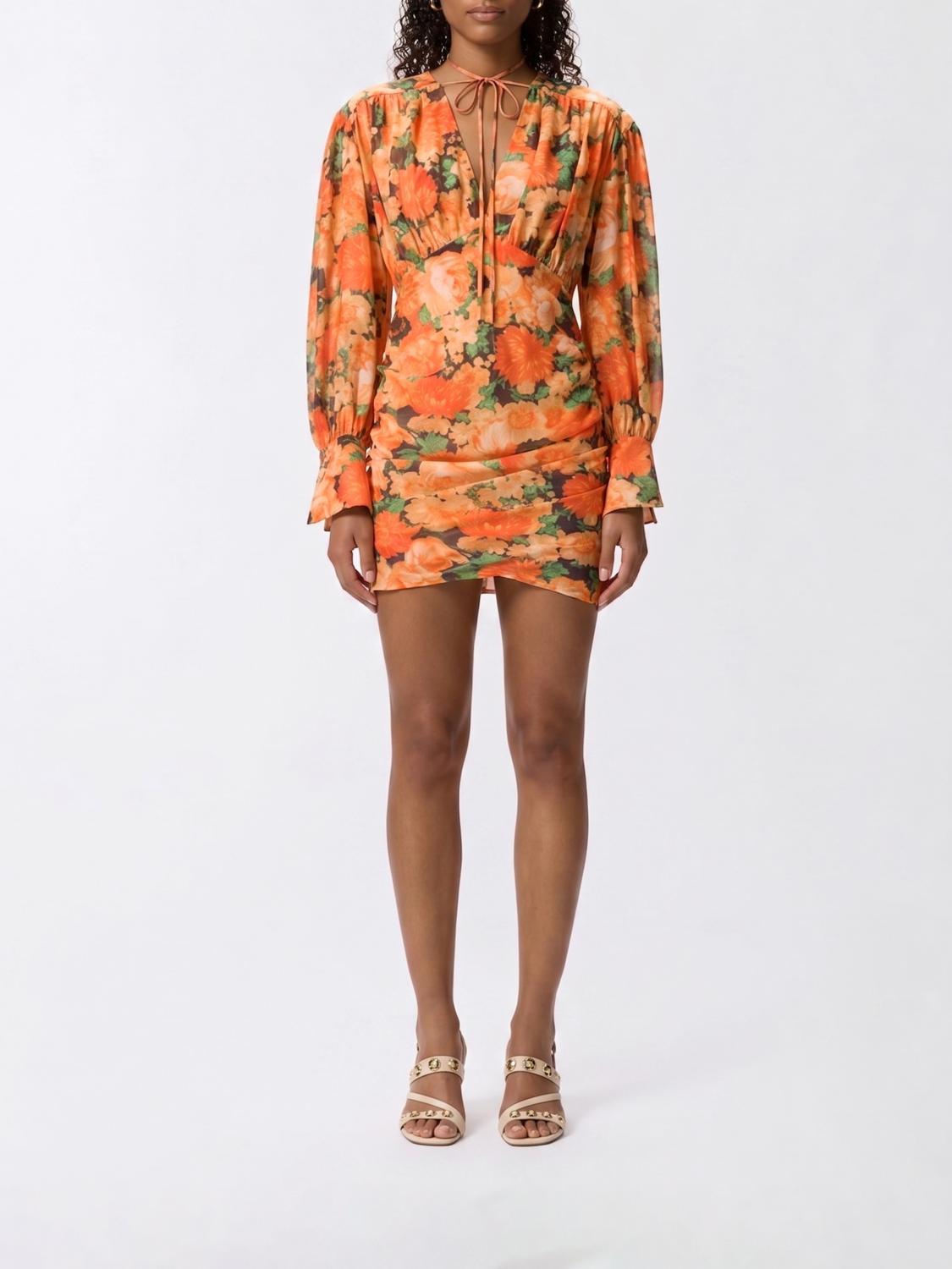 pinko orange dress Pinko