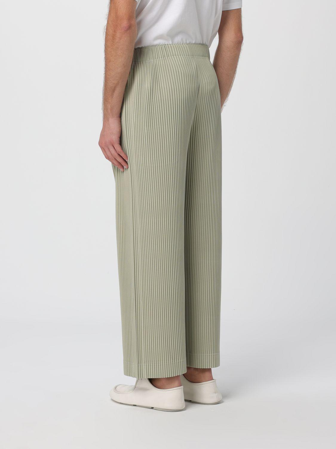 Homme Plissé Issey Miyake Pants in Green for Men | Lyst
