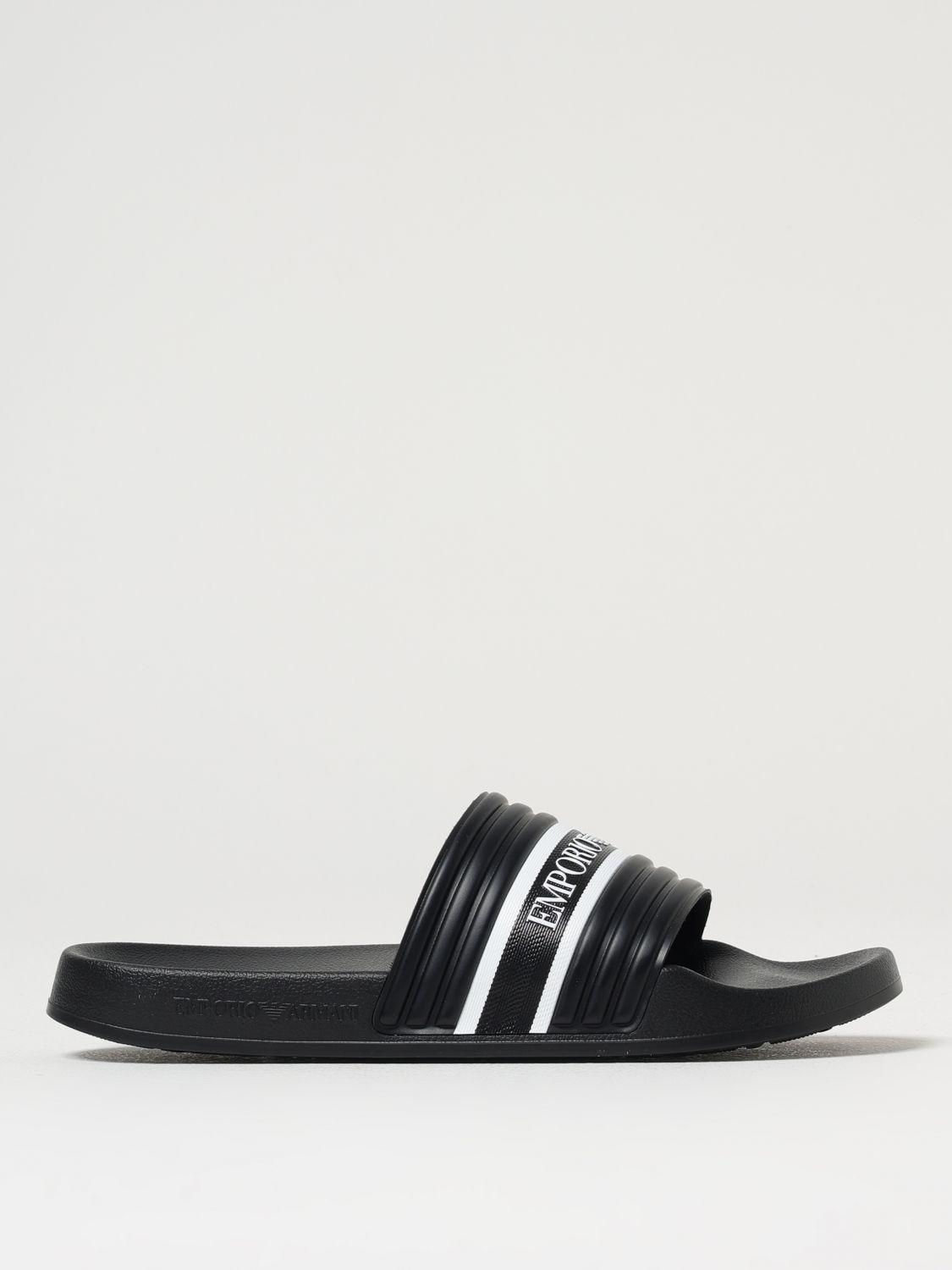 サンダル EMPORIO ARMANI Men Sandals Black X4P134XD405 00002 EMPORIO ARMANI: Shoes men - Black | Emporio Armani sandals