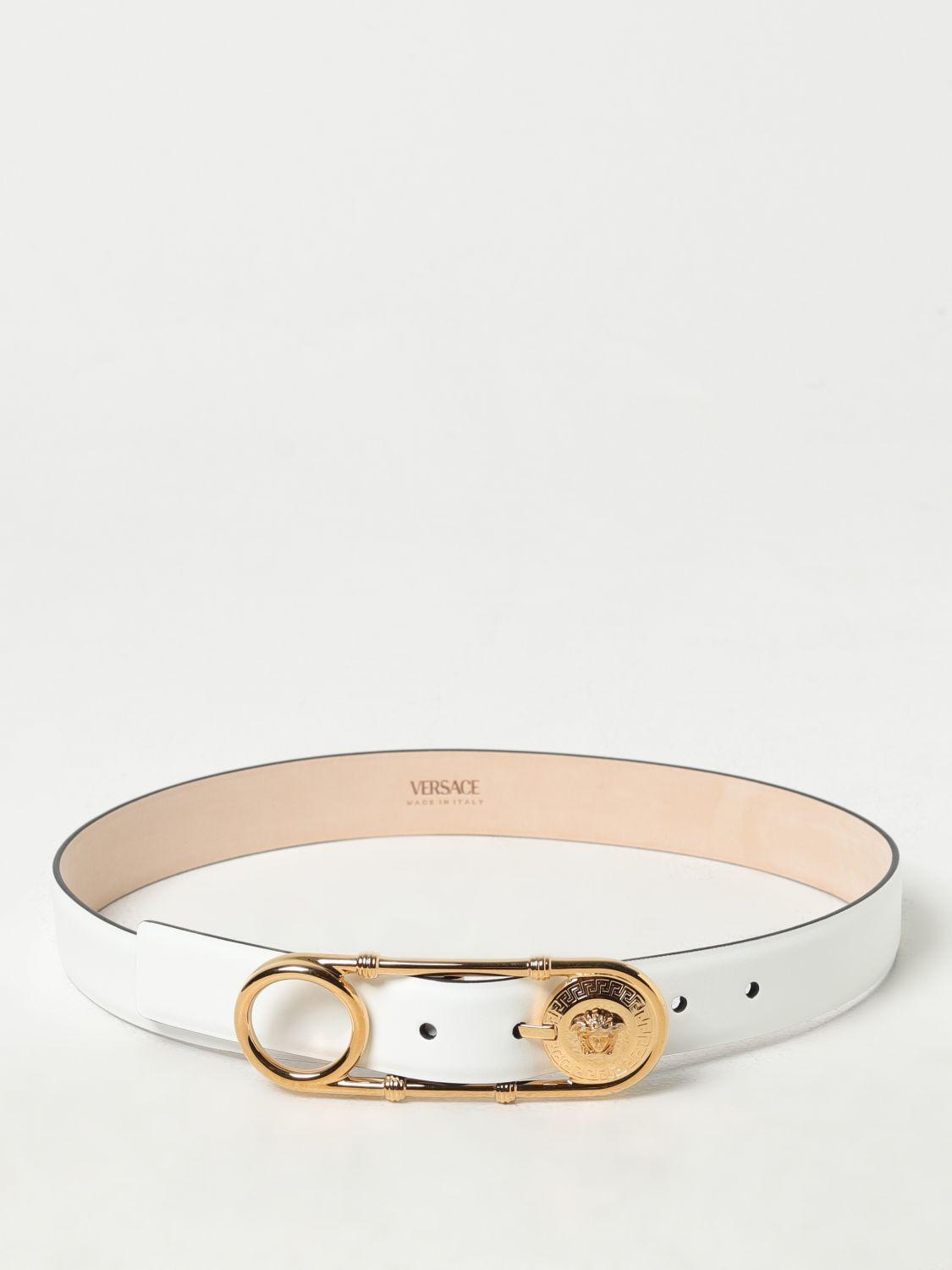 White versace shop belt womens