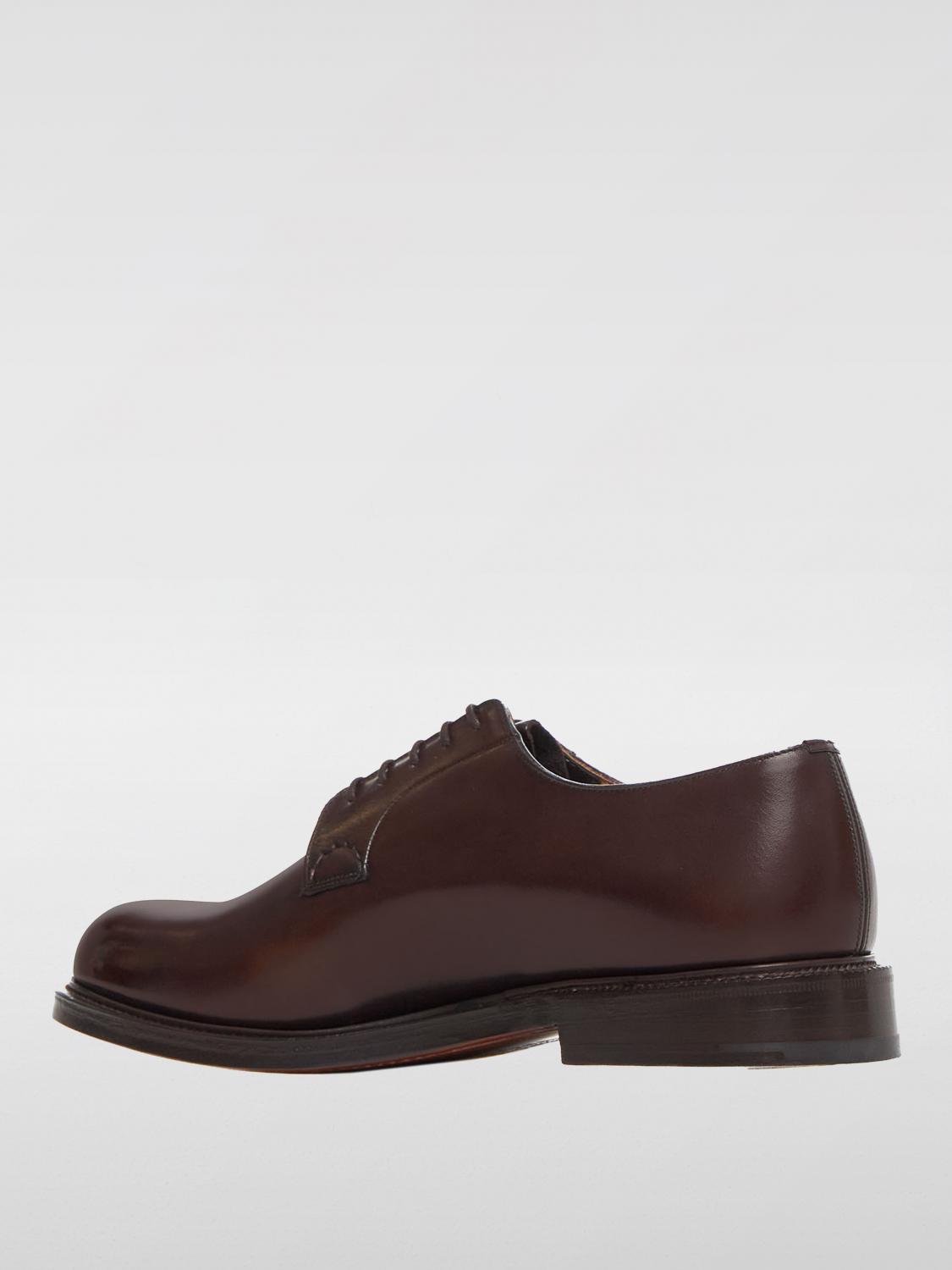 Derby Church's Burwood 38 En Cuir Taupe Et Argent - Classique Et Chic - Occasion TBE
