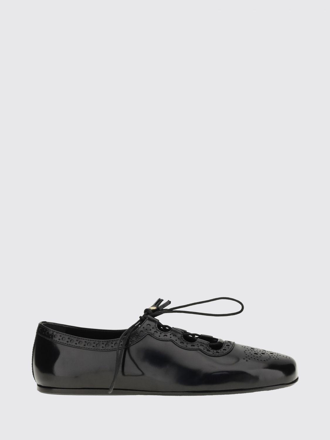 Churchs Flat Lace-Up Shoes In Polished Black Calfskin - NWT Church main image 3