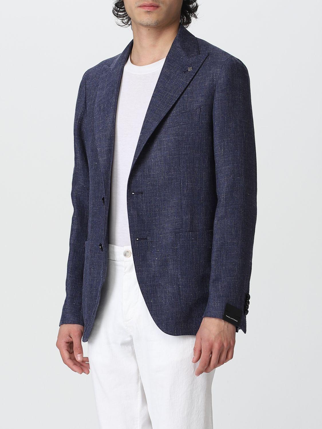 Tagliatore Jacket in Blue for Men | Lyst