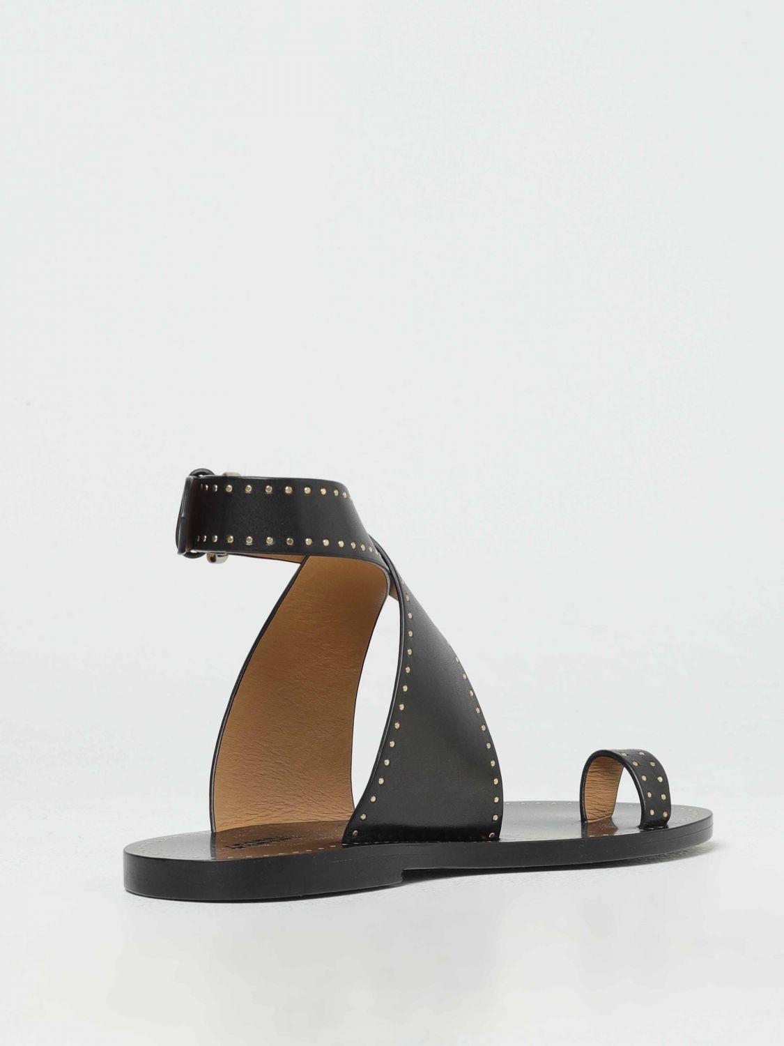 10mm Jinsay Leather Flat Sandals
