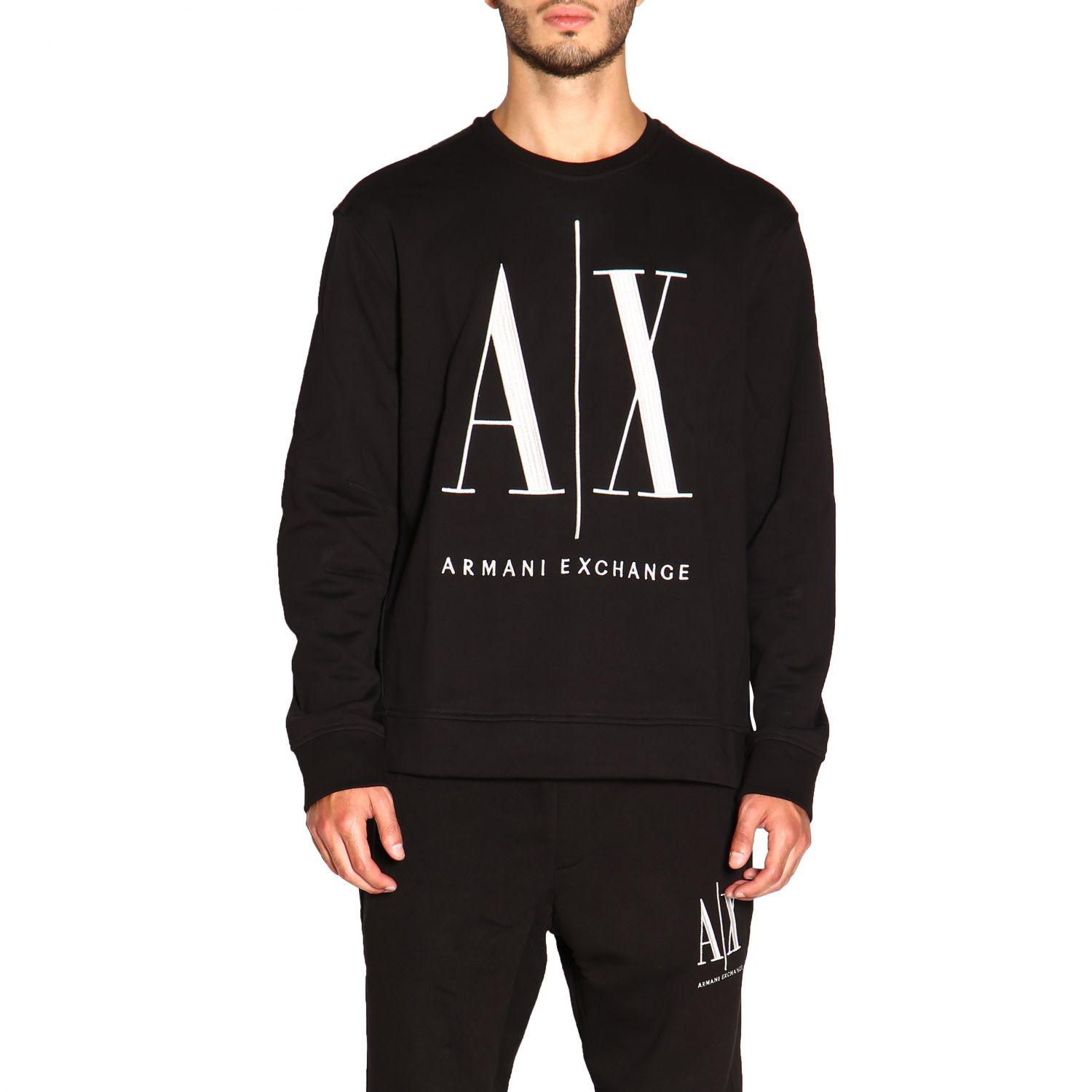 Armani Exchange Men's Sweatshirt in Black for Men Lyst