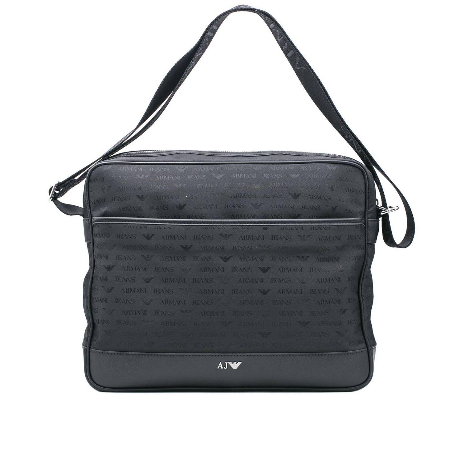 Armani Jeans Shoulder Bag Men in Black 