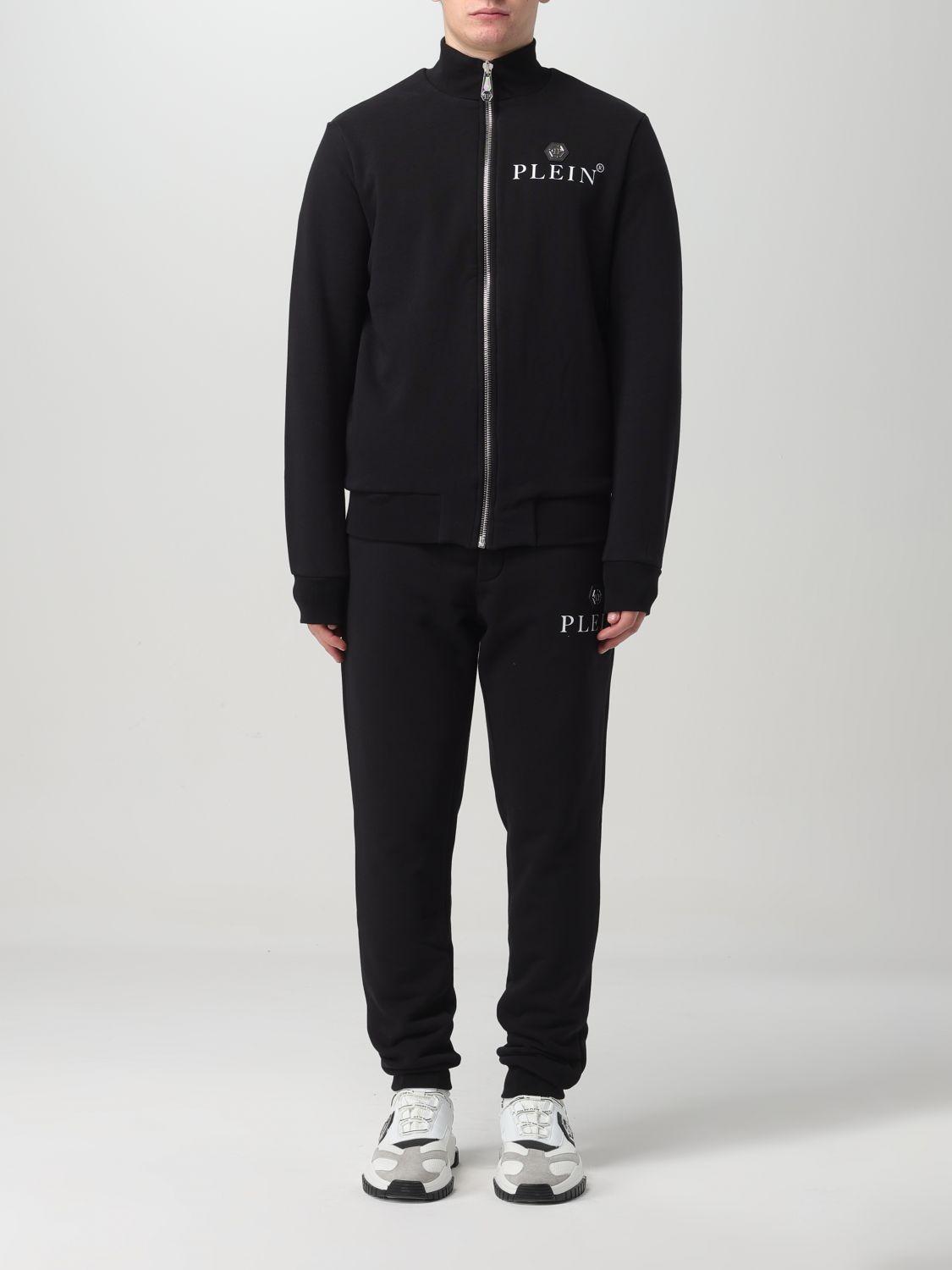 Philipp Plein logo plaque track suit - Black