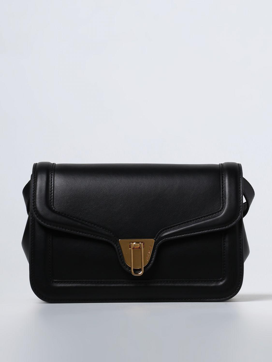 Coccinelle Marvin Twist Bag In Smooth Leather in Black | Lyst