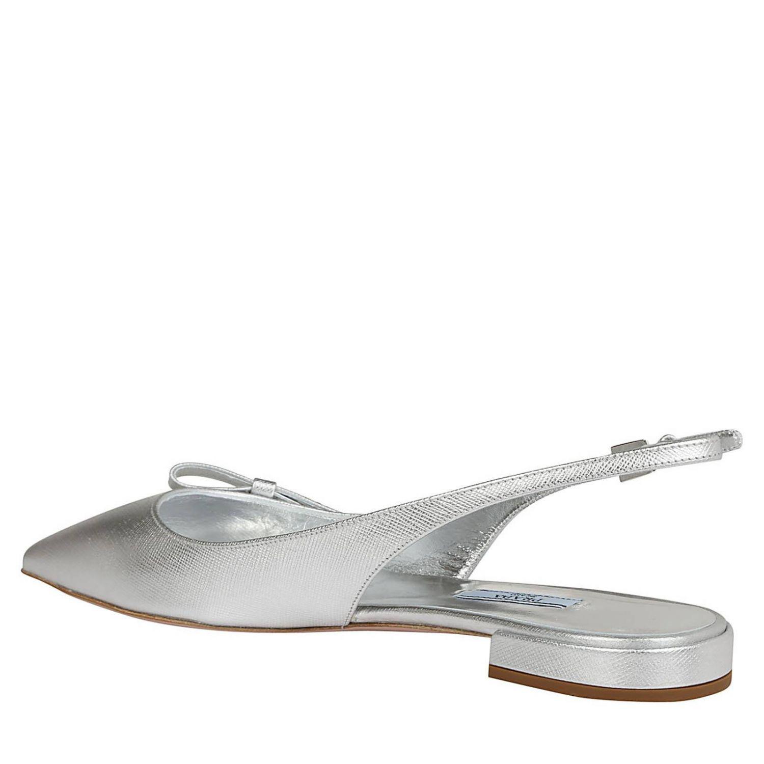 prada etiquette slingback flat