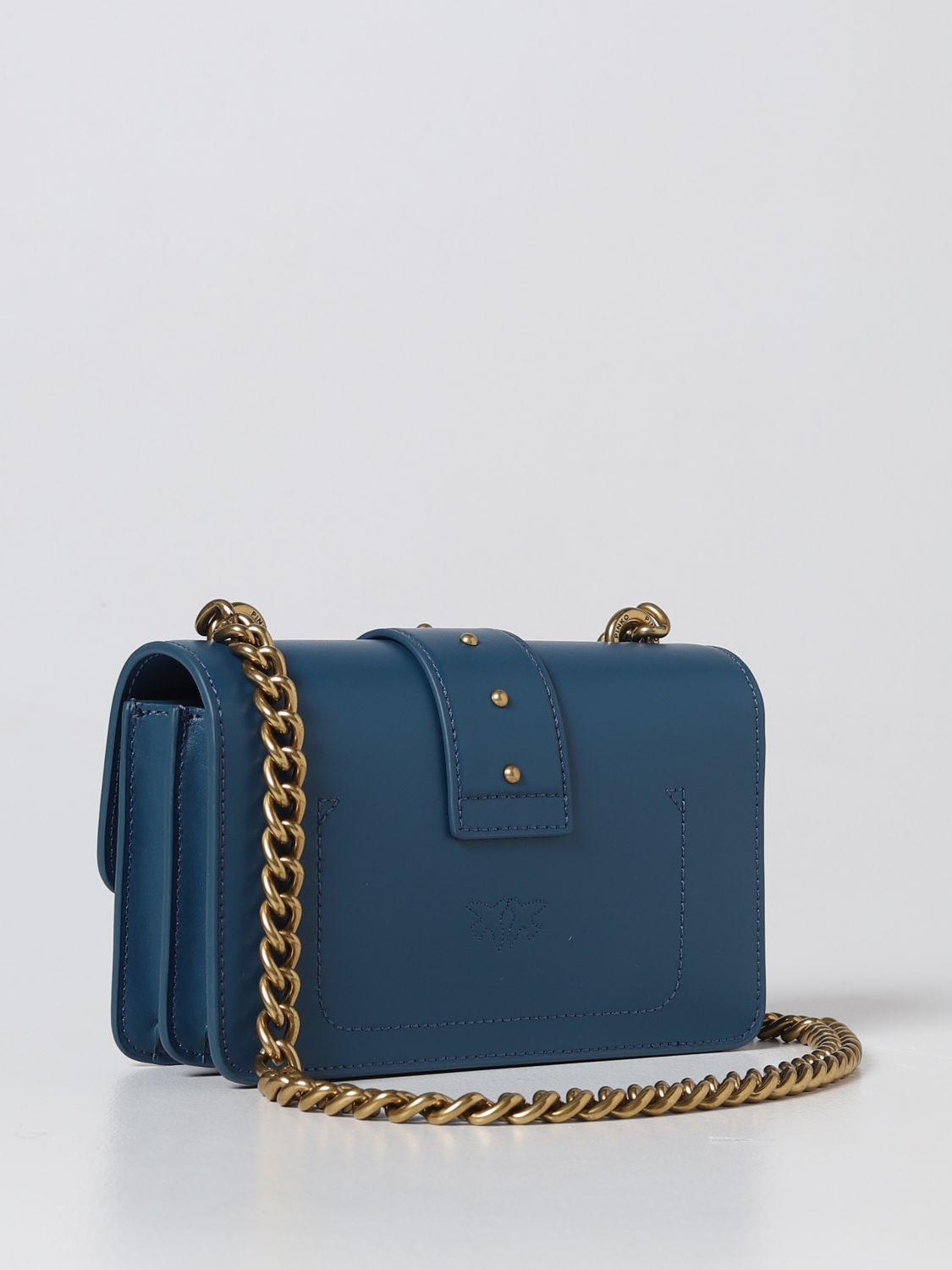 Pinko Shoulder Bag in Blue | Lyst