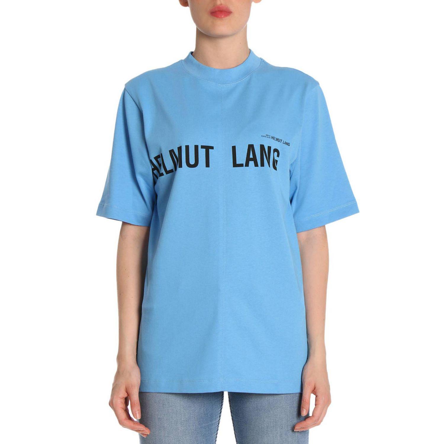 Helmut Lang T Shirt Women In Blue Lyst