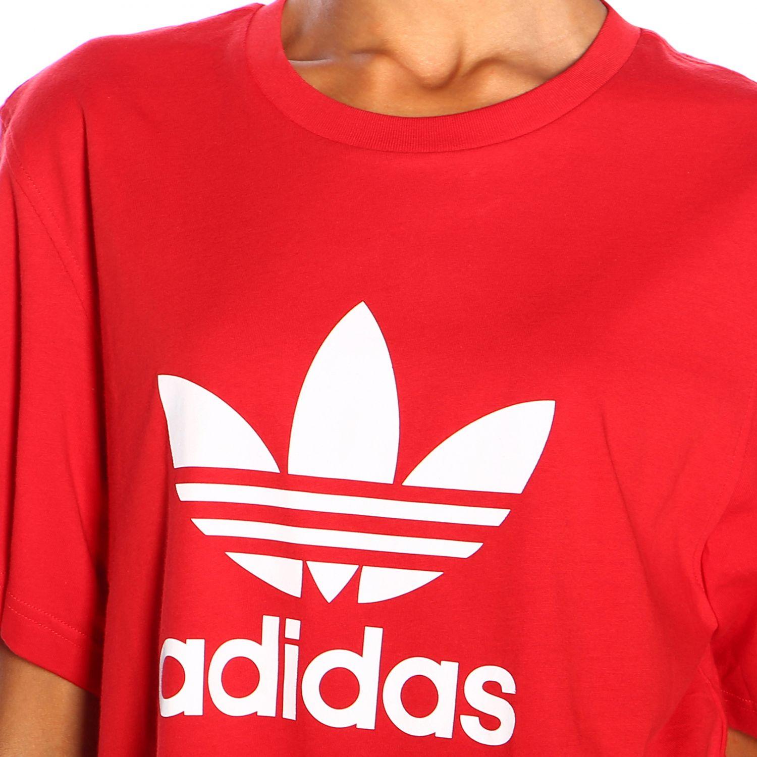 adidas Originals Cotton Women's T-shirt in Red for Men - Lyst