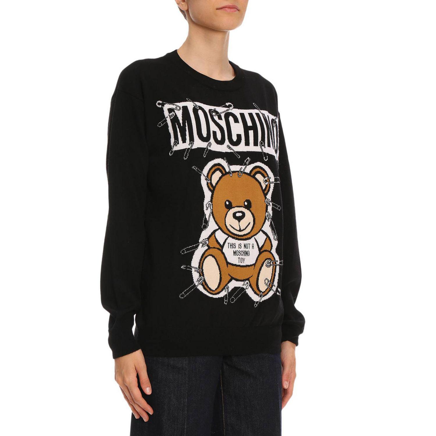 Moschino Couture Wool Sweater Women in Black - Lyst