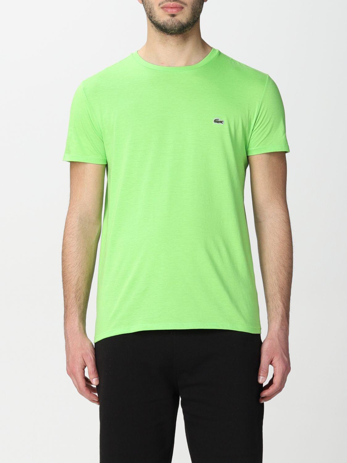 Lacoste T-shirt in Lime (Green) for Men | Lyst