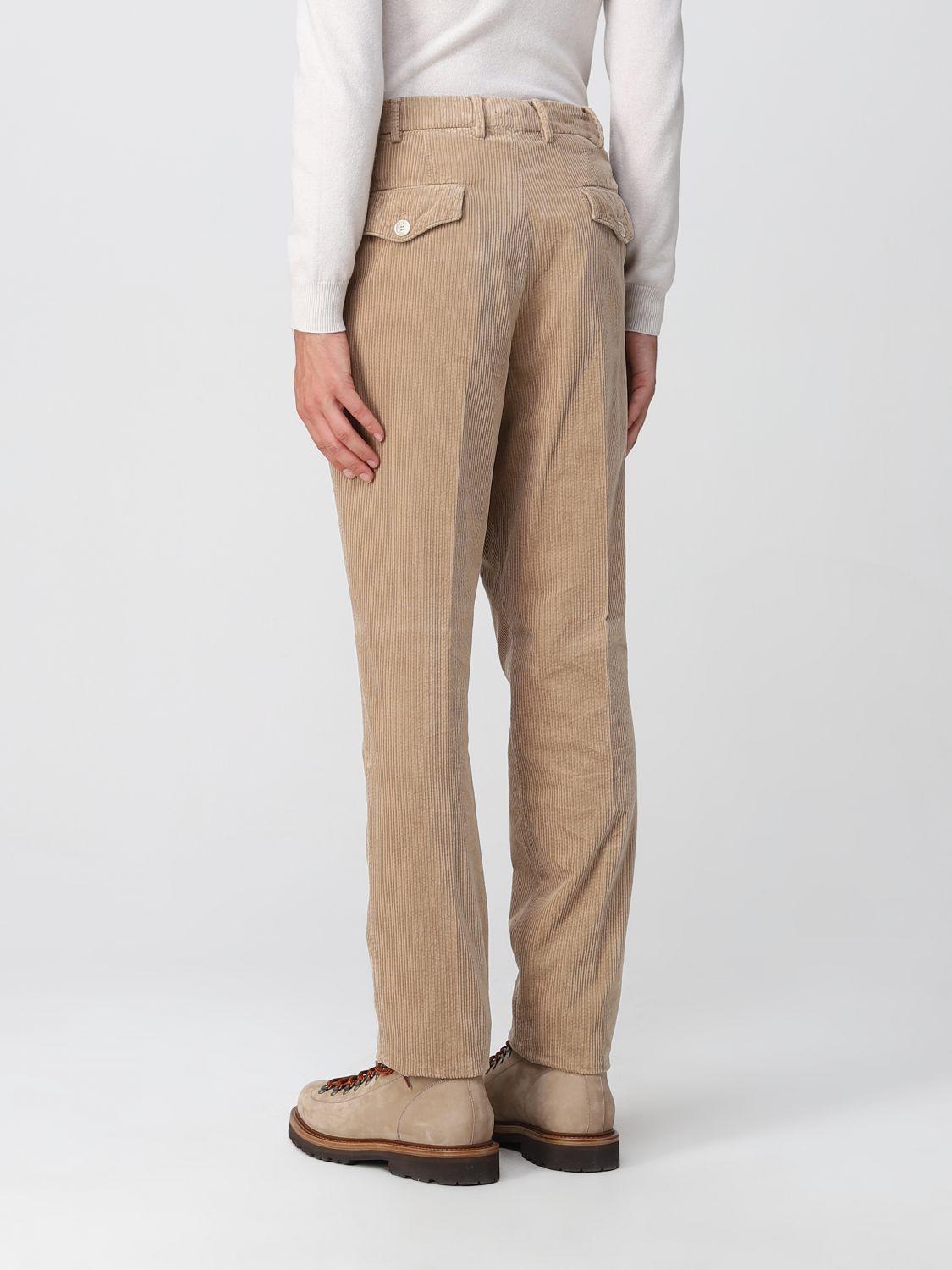 Slacks and Chinos Slacks and Chinos Brunello Cucinelli Trousers Brunello Cucinelli Velvet Pants in Camel Mens Trousers for Men Natural Save 10% 