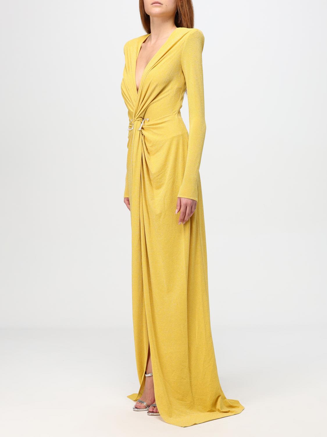 ワンピース ELISABETTA FRANCHI Woman Dress Yellow ABR525 DC7 Elisabetta Franchi Yellow Dress Lemonade Donna » Modamica