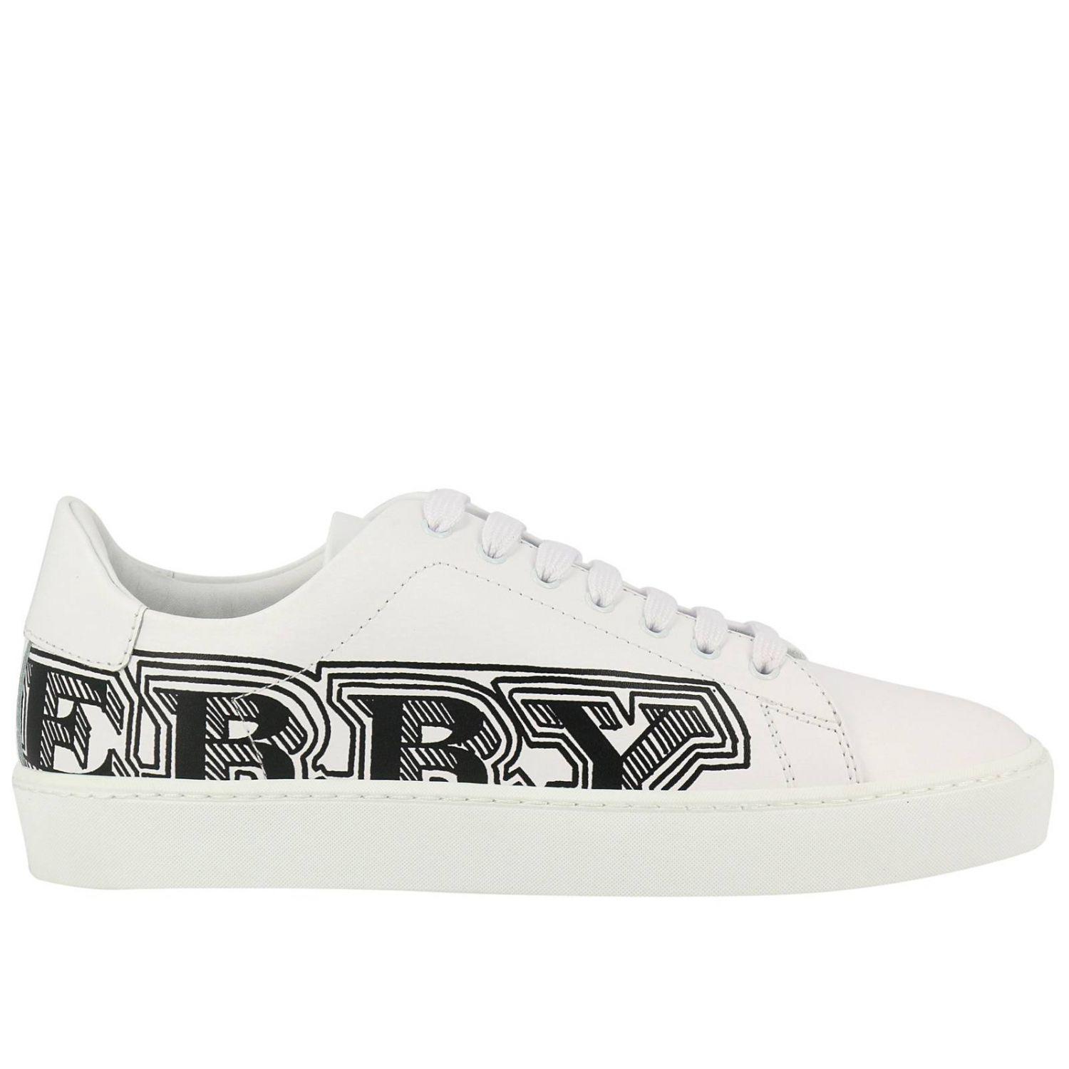 burberry sneakers womens white