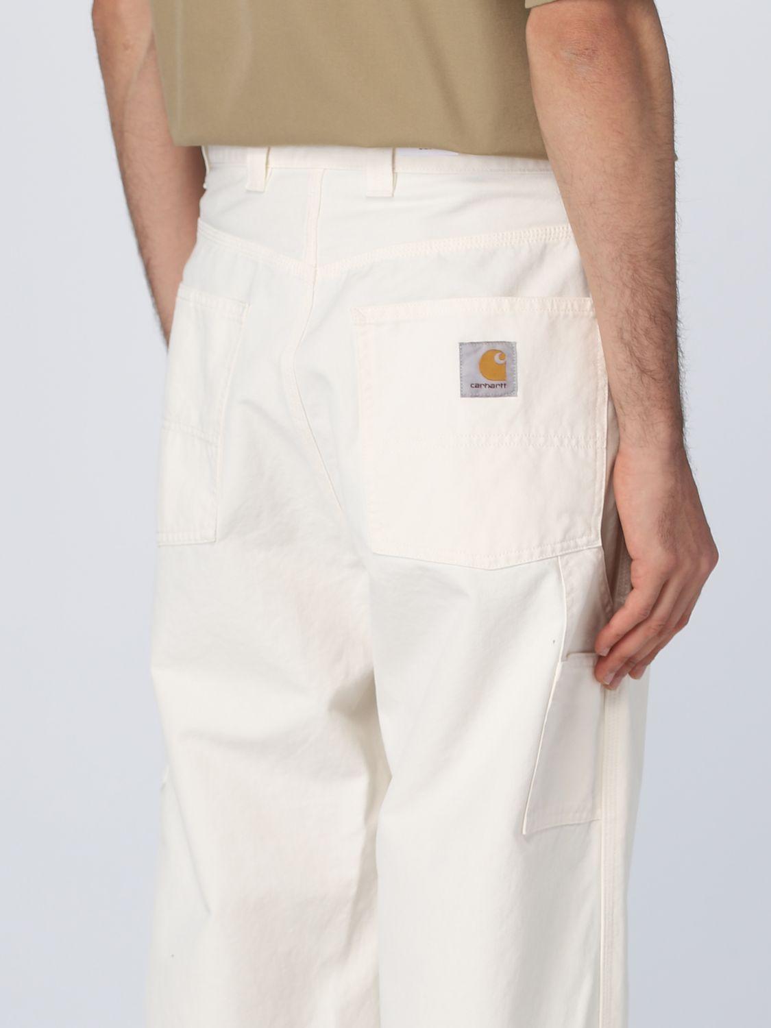 Banyan Udholde Stærk vind Carhartt WIP Trousers in White for Men | Lyst