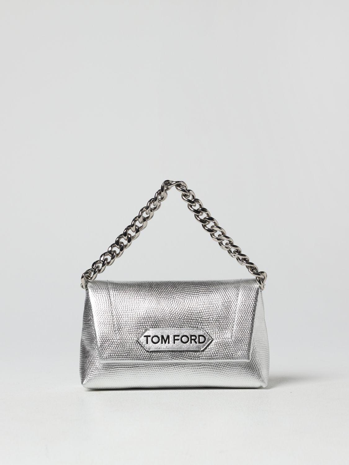 Tom Ford, Bags, Tom Ford Natalia Chain Shoulder Bag Python Medium Silver