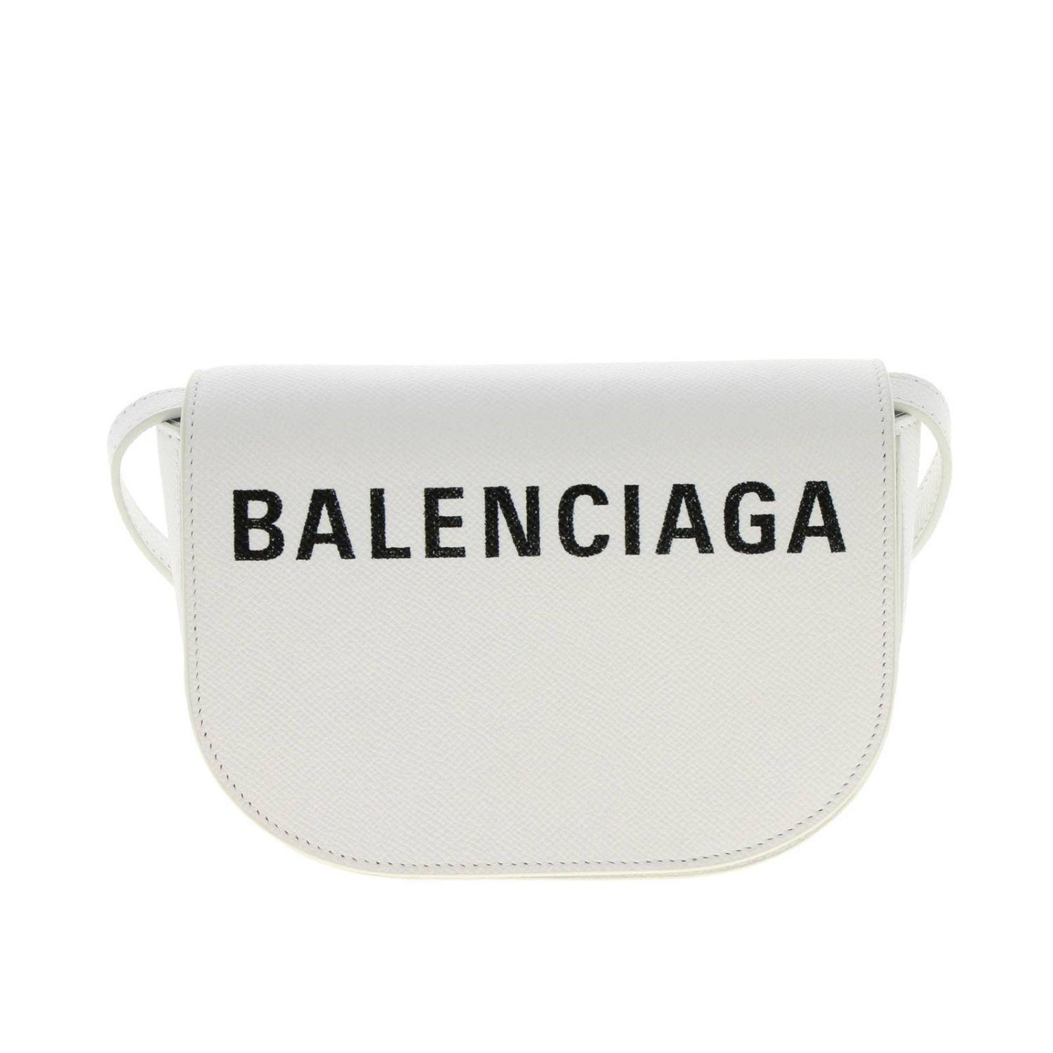 Balenciaga Ville Day Extra Small Aj Crossbody Bag in White