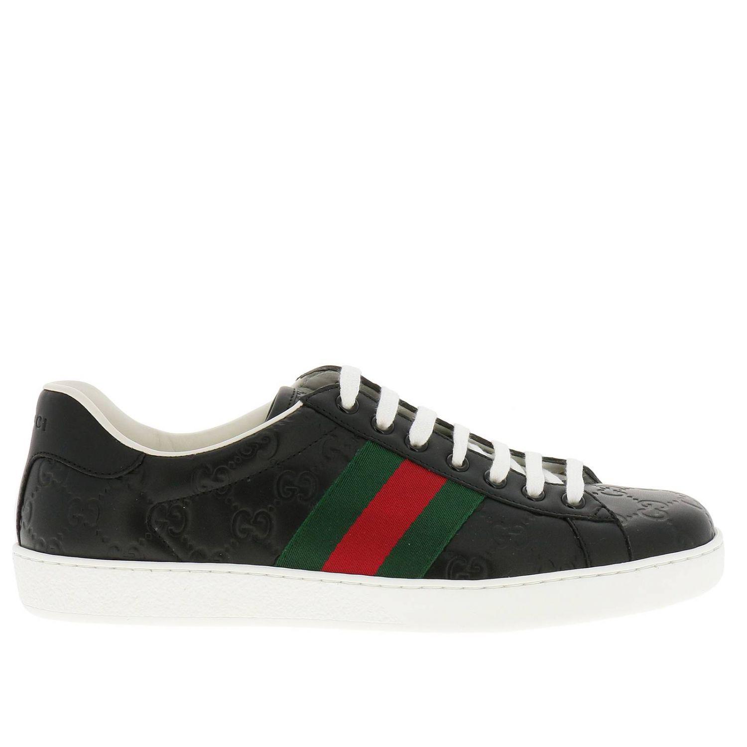 Gucci Sneakers Shoes Men in Black for Men - Lyst