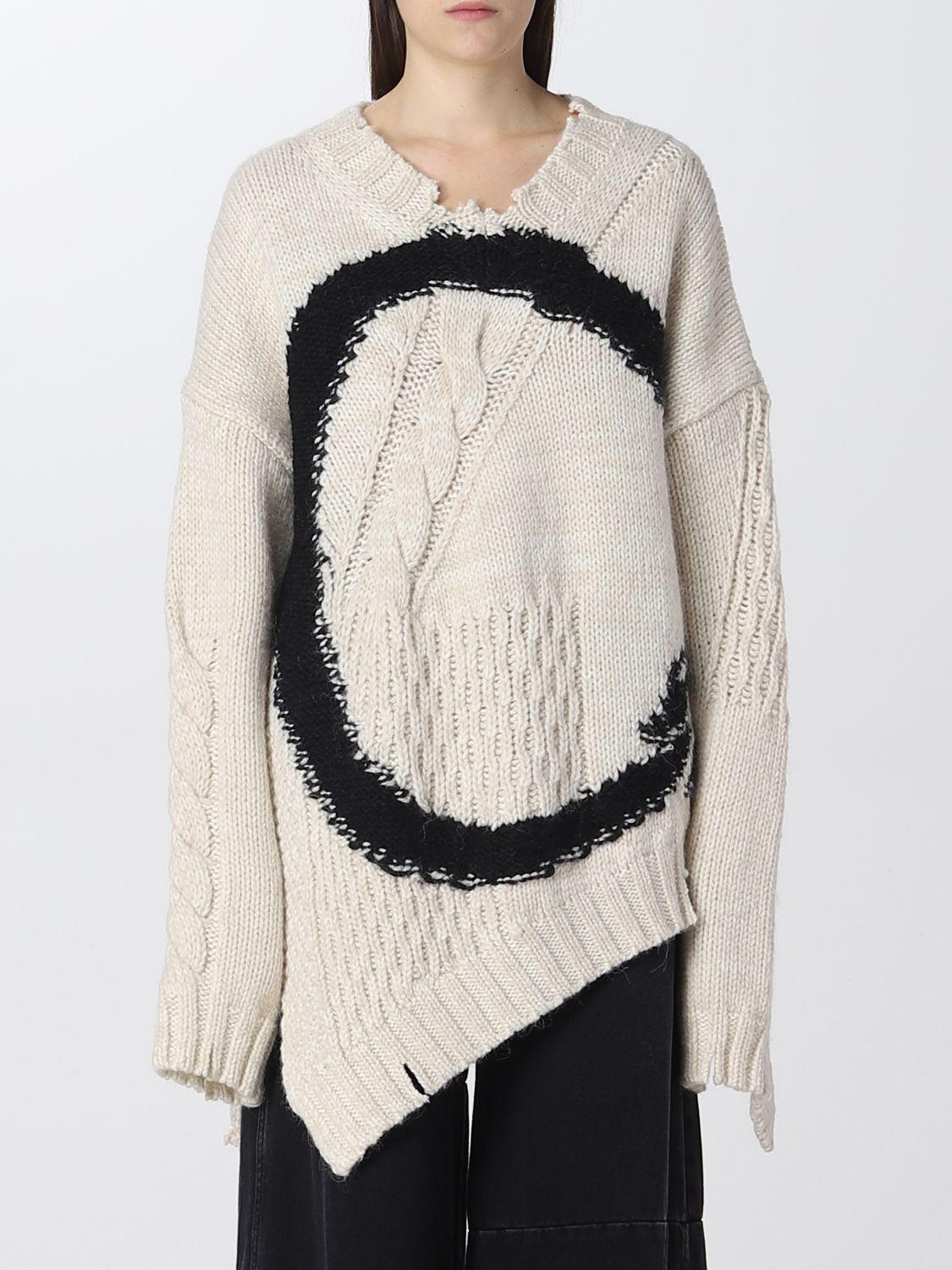MM6 by Maison Martin Margiela Sweater in Natural | Lyst