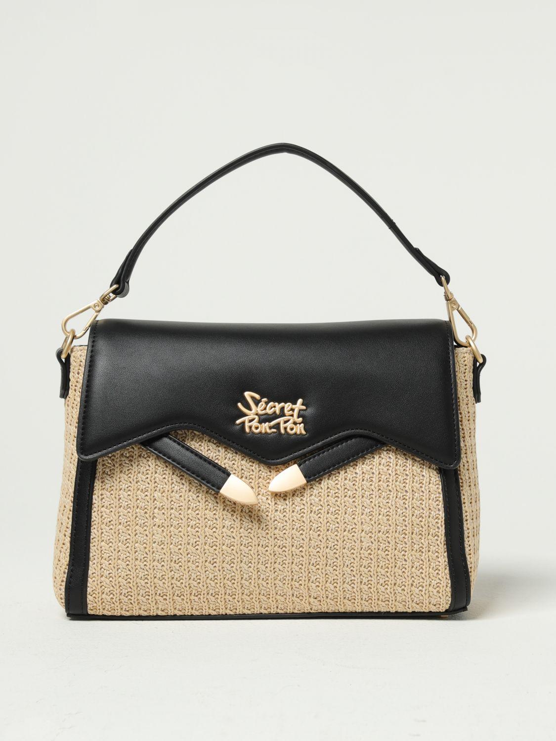 ハンドバッグ SECRET PON-PON Woman Handbag Black LAYA XSMALL BLACK SECRET PON-PON: Shoulder bag woman - Black | Secret Pon-Pon