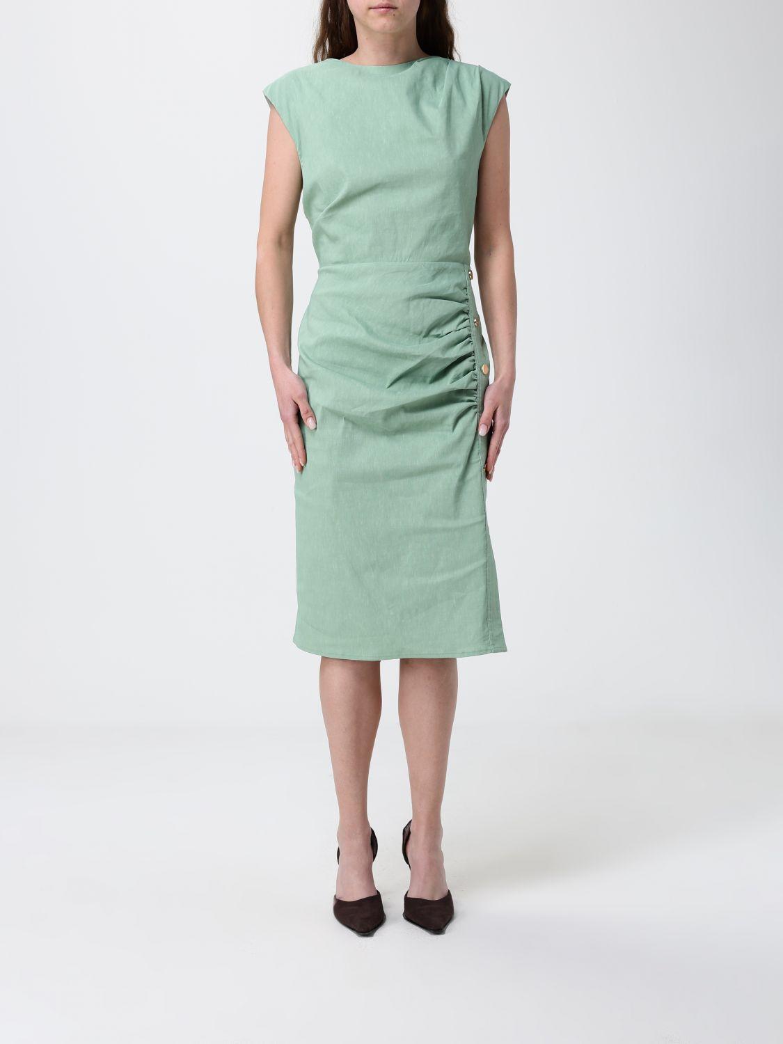 strapless open back dress Pinko Dress with Pattern / Green