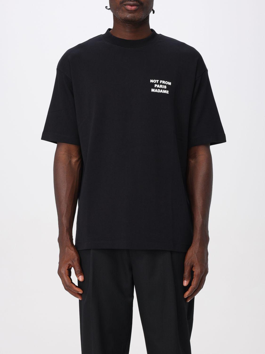 Tシャツ・カットソー DROLE DE MONSIEUR Men Sweater SW149 BLACK Drole de Monsieur Clothing for Men | Online Sale up to 36