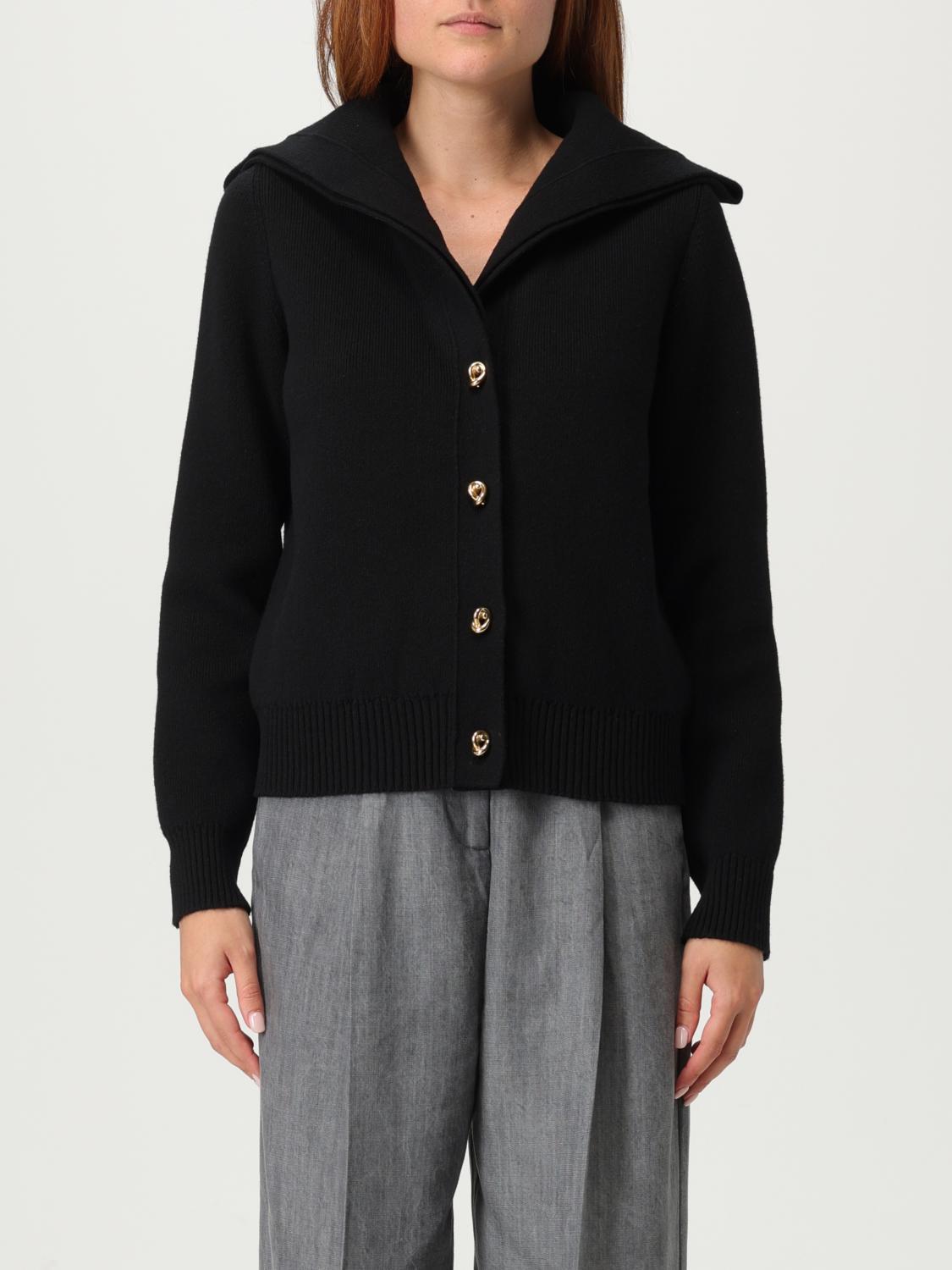 ジャケット BOTTEGA VENETA Black Wool Blend Cardigan Bottega Veneta Cardigans for Women | Online Sale up to 62