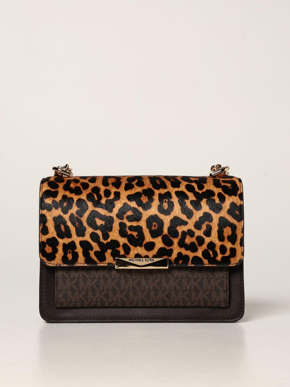 michael kors black cheetah purse