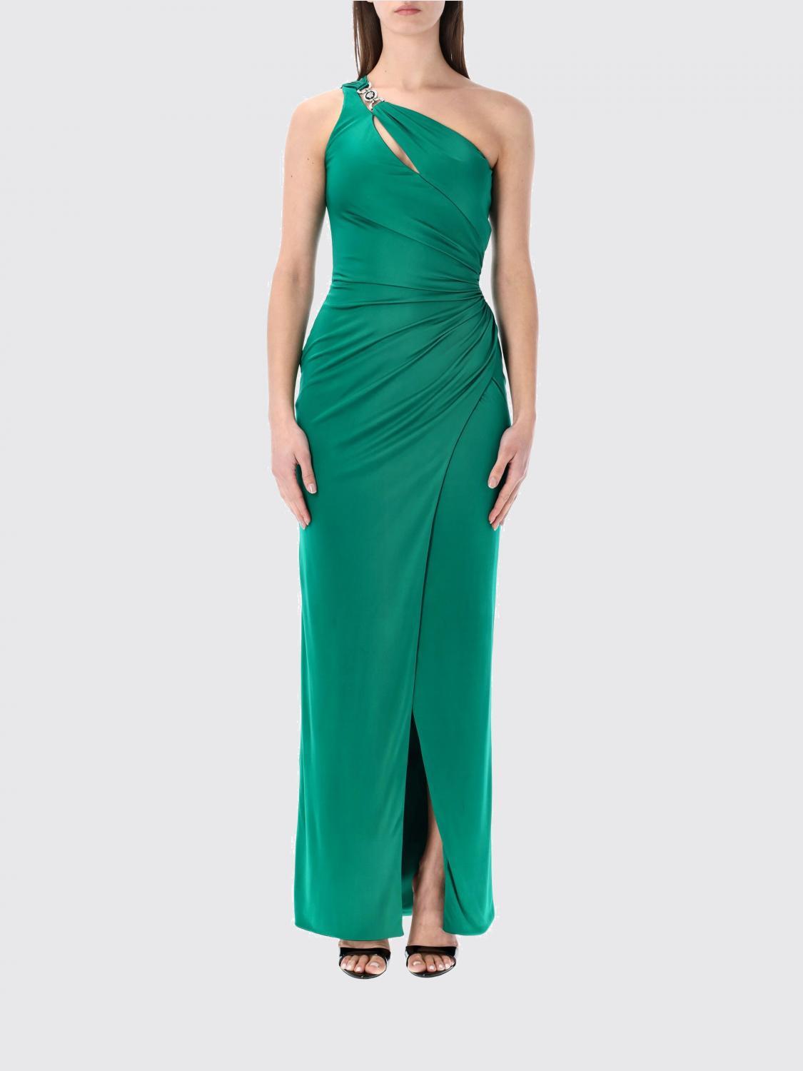 chinese dress ladies Versace Asymmetric Neck Dress
