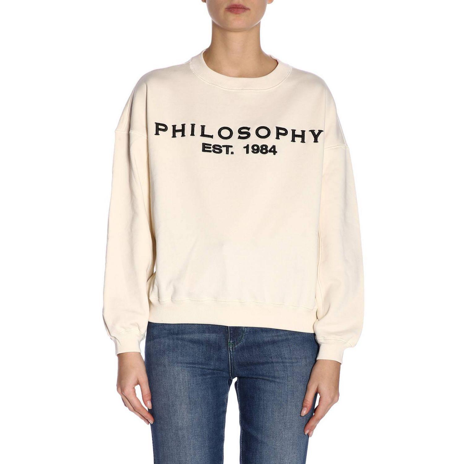 Felpa Philosophy Est. 1984 color pannaPhilosophy Di Lorenzo Serafini in  Cotone | Lyst