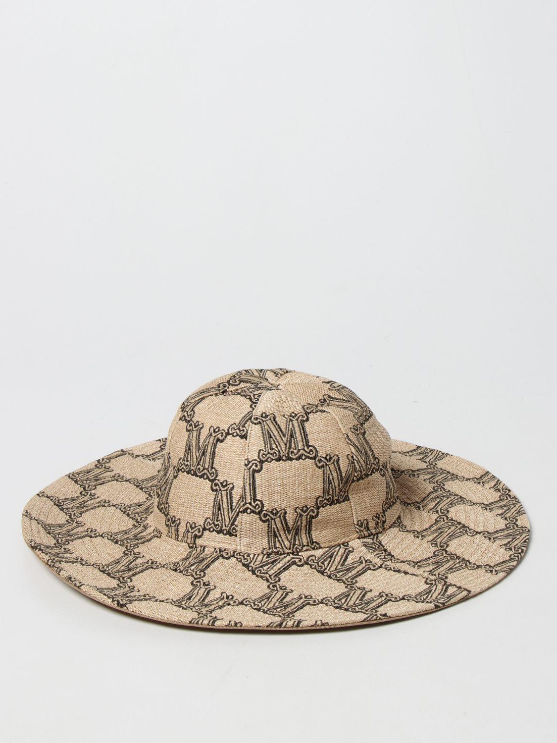 Max Mara Women's Sunny1 Jacquard Fabric Hat - Natural - Hats