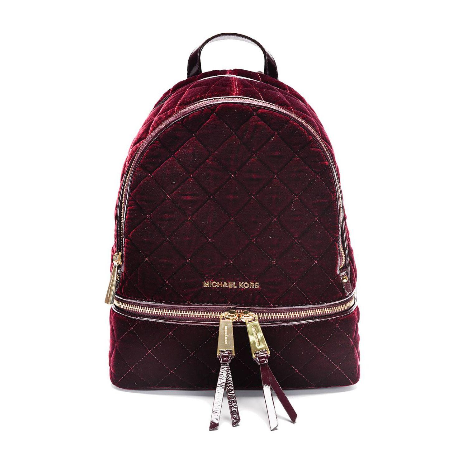 michael kors velvet backpack