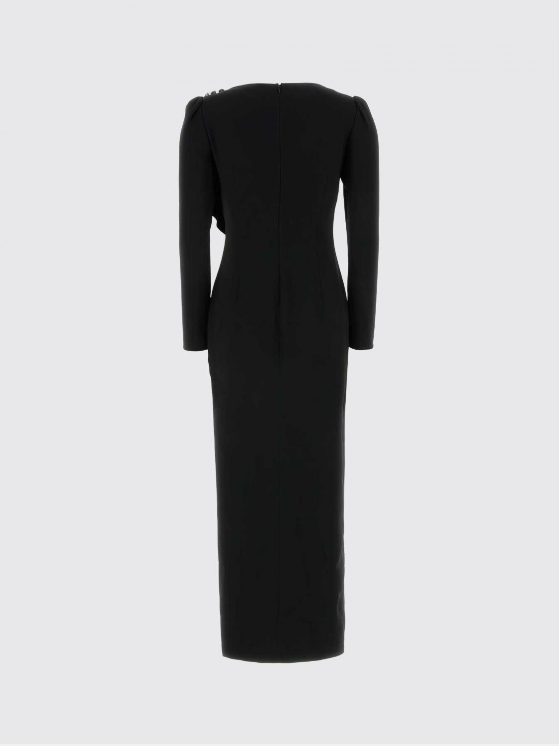4th and reckless black and white dress Alessandra Rich Draped Dress. Dresses Black main image 0