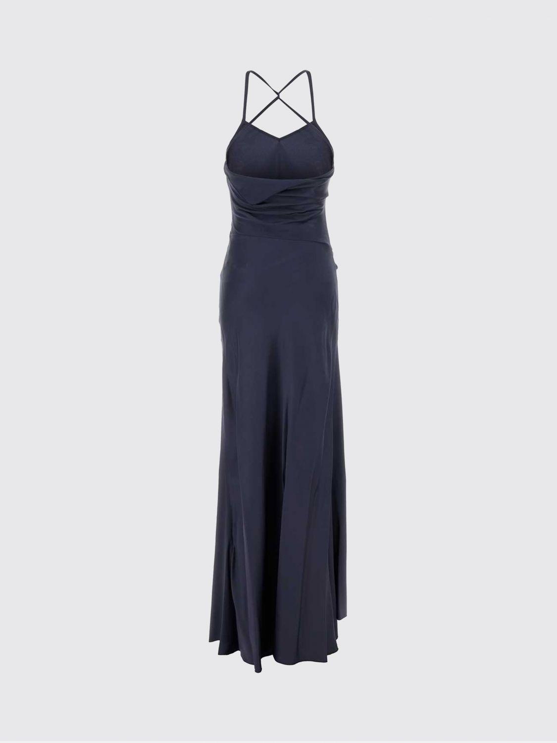 pink satin floor length dress Sweet A-line Cowl Neck Silk Long Prom Dress main image 0