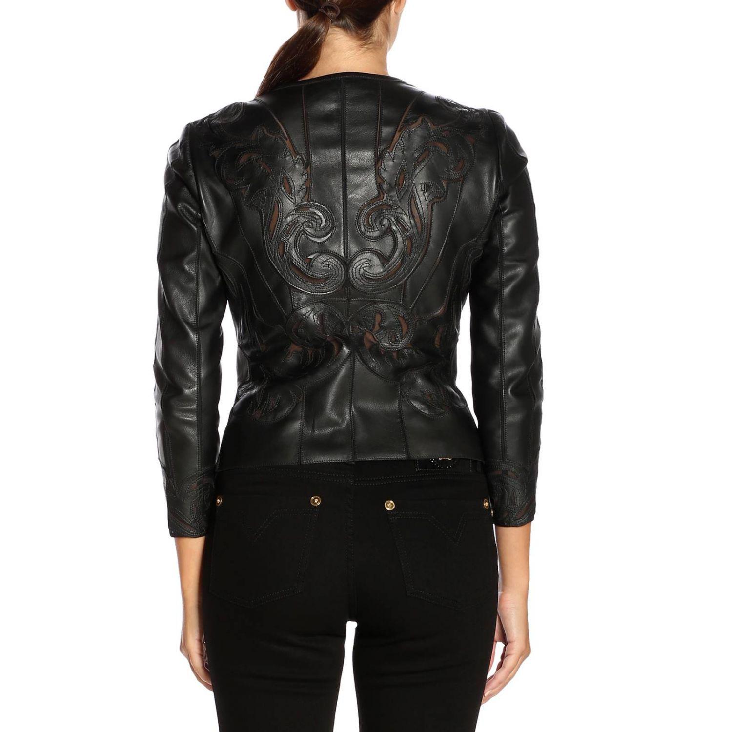 Versace Jacket Women in Black - Lyst