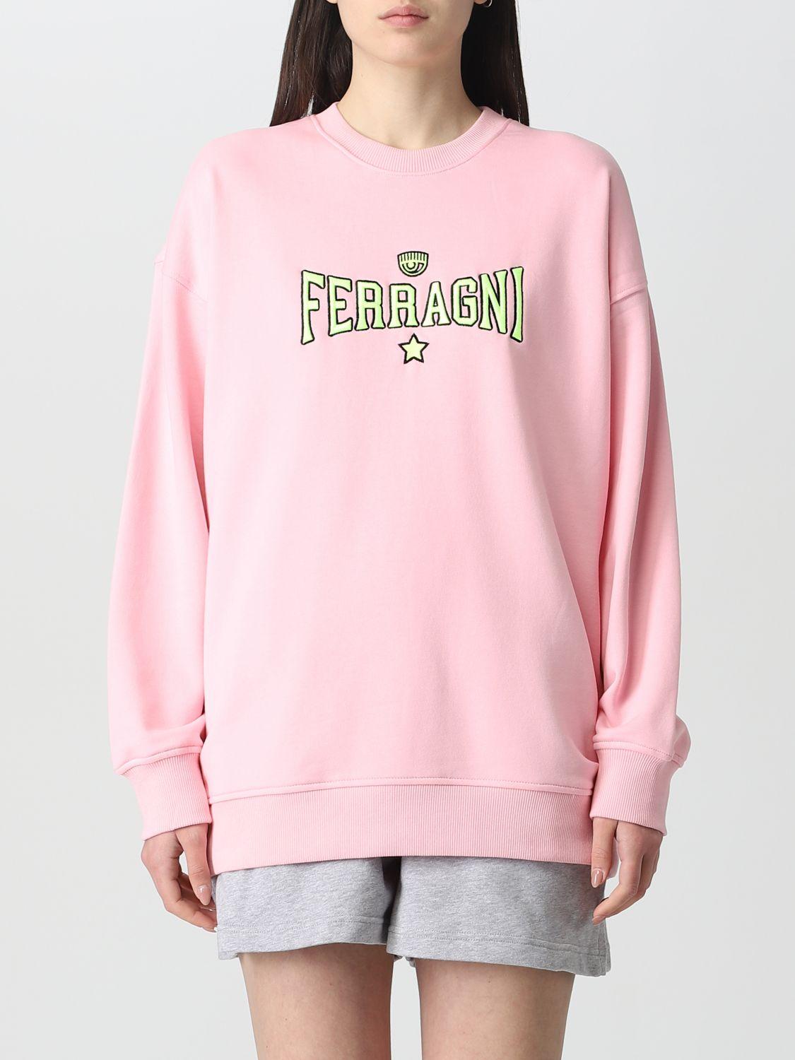 Chiara Ferragni Sweatshirt in Pink | Lyst