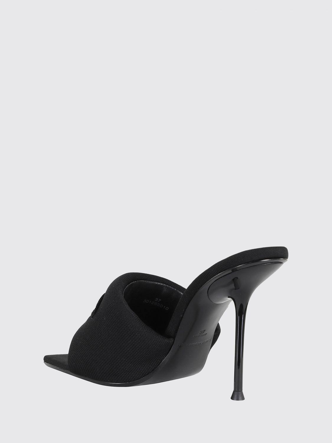 Sandales à Talons Alexander Wang En Cuir - Blanc & Noir - Taille 39 EU / 9 US - Neuf Avec Léger Défaut